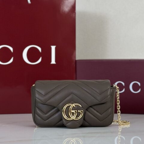 GUCCI 专柜品质，顶级原单货，实物实拍！款号841290深灰褐