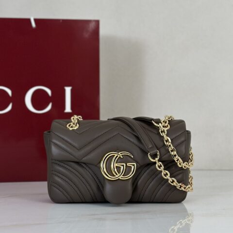 GUCCI 专柜品质，顶级原单货，实物实拍！837280深灰褐