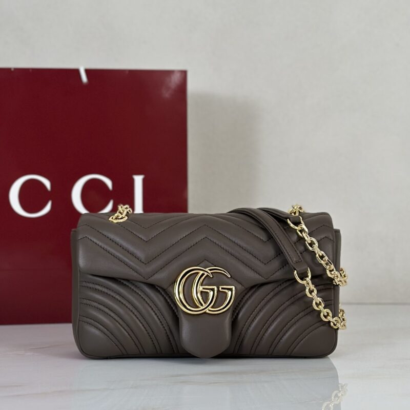 GUCCI 专柜品质，顶级原单货，实物实拍！款号837267深灰褐