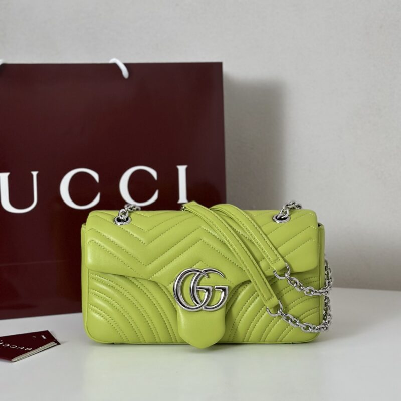 GUCCI 专柜品质，顶级原单货，实物实拍！款号837267亮绿