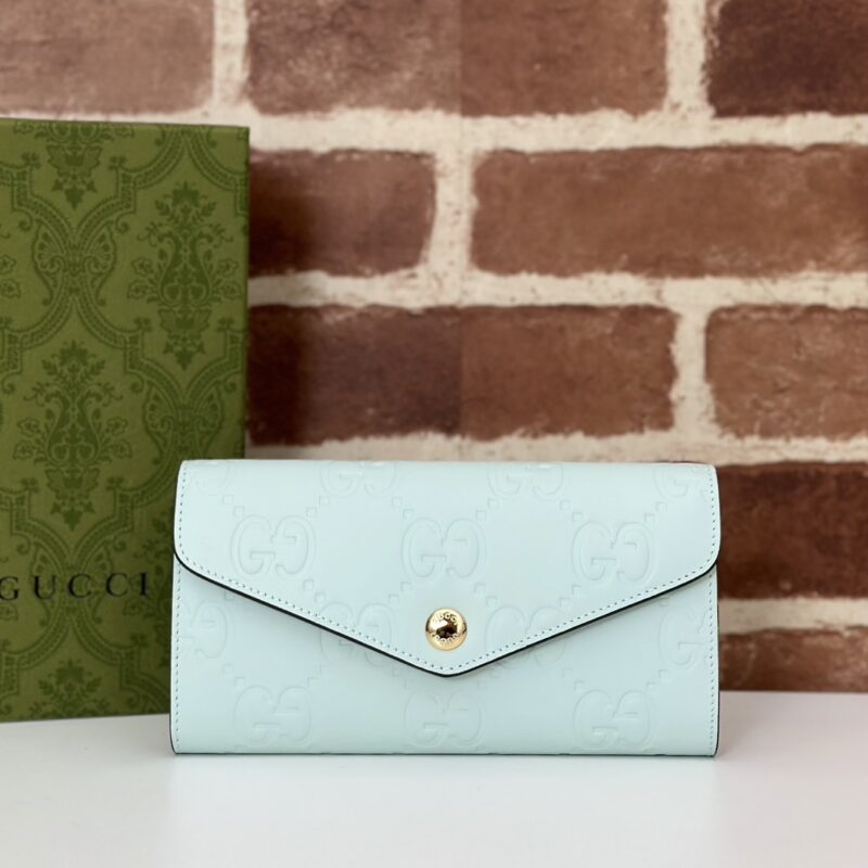 GUCCI 专柜品质，顶级原单货，实物实拍！款号772791浅绿压花