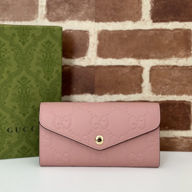 GUCCI 专柜品质，顶级原单货，实物实拍！款号772791浅粉压花