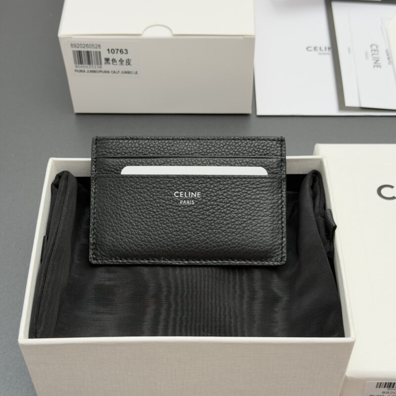 CELINE 男士卡包 编号:10N763GTH.38SI 10763 10763 黑色全皮