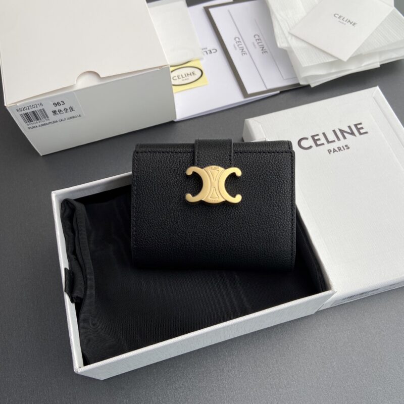CELINE VICTOIRE柔軟牛皮革钱包 编号:10M963GHH.38NO962 963 黑色全皮