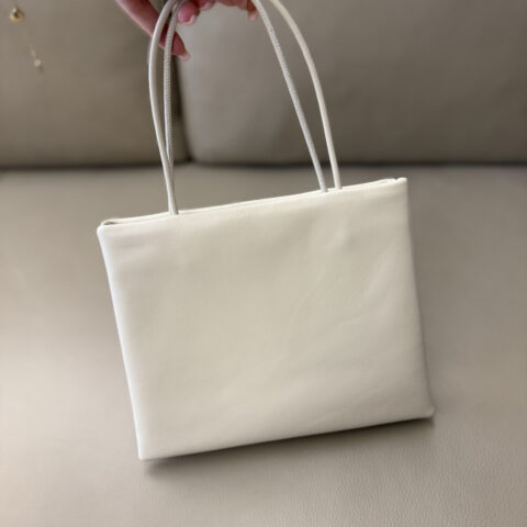 THE ROW Cecily Top Handle Bag 型号:TR1237 白色