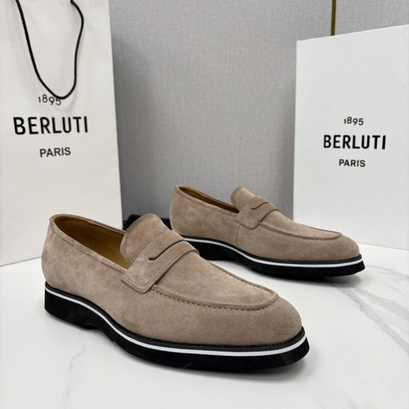 BERLUTI New Alessio皮革乐福鞋鞋