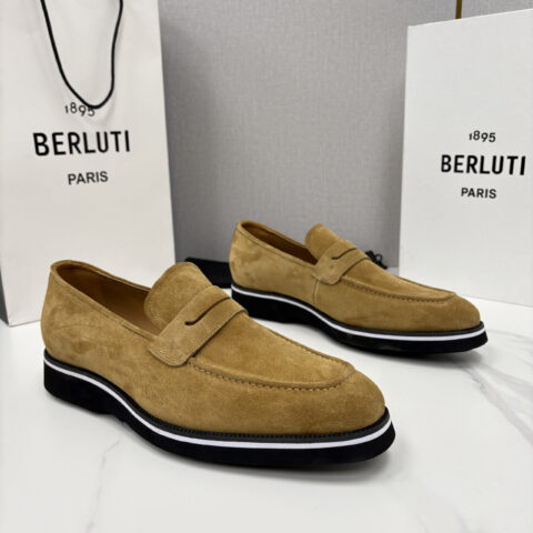 BERLUTI New Alessio皮革乐福鞋鞋