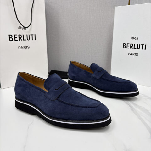 BERLUTI New Alessio皮革乐福鞋鞋