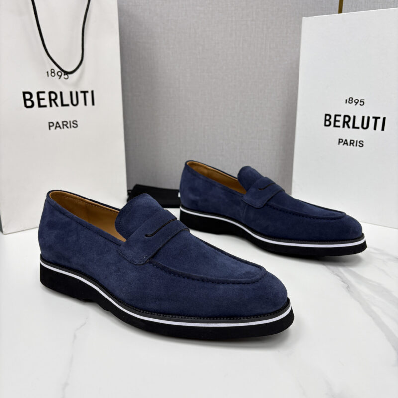 BERLUTI New Alessio皮革乐福鞋鞋