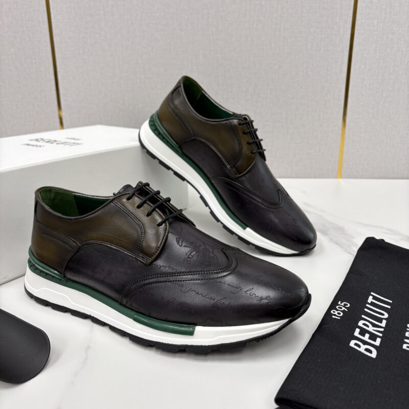 BERLUTI  Fast Track走秀皮革运动鞋