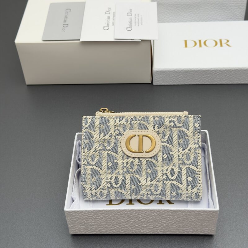 DIOR Lady Dahlia钱包系列 型号:S2197 酒椰草/小牛皮