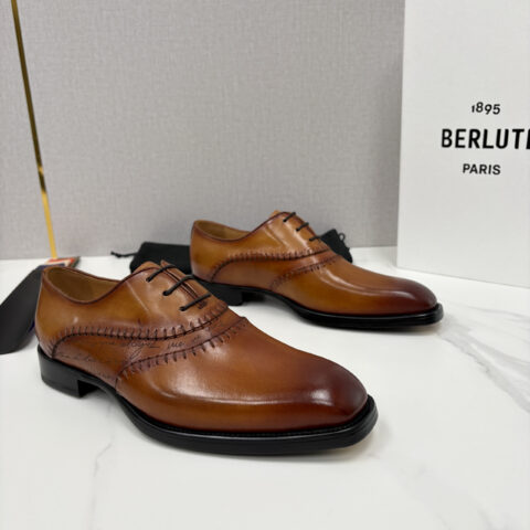 BERLUTI 新款男士手工擦色正装皮鞋