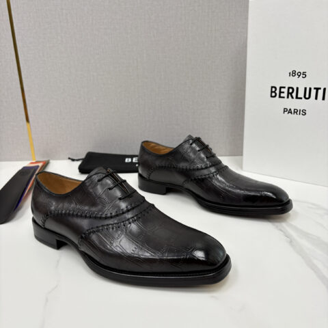 BERLUTI 新款男士手工擦色正装皮鞋