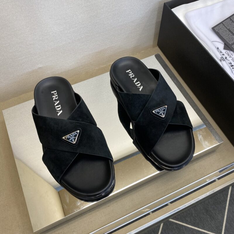 PRADA 时尚经典男拖鞋
