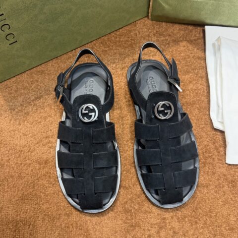 GUCCI 男士互扣式双G拖