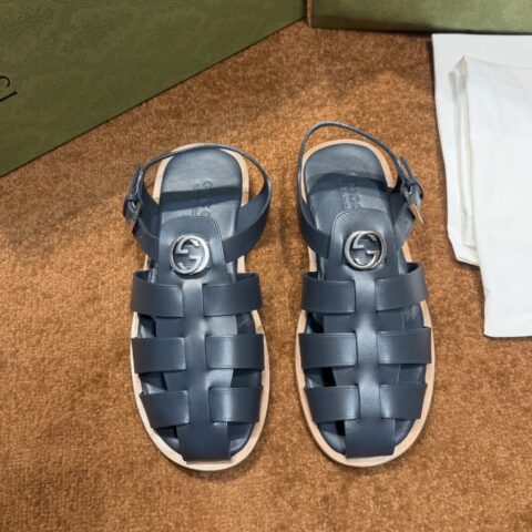 GUCCI 男士互扣式双G拖