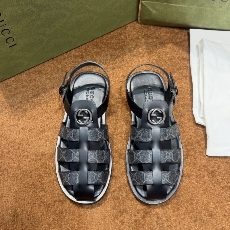 GUCCI 男士互扣式双G拖