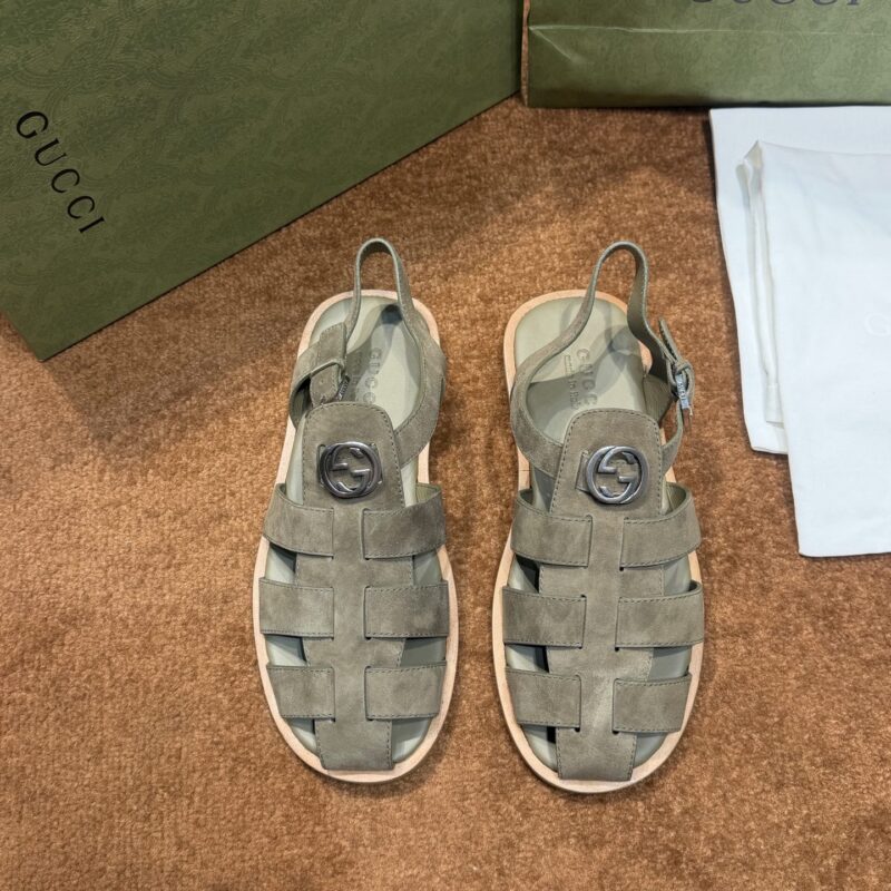 GUCCI 男士互扣式双G拖