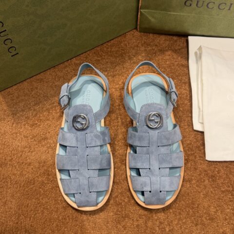 GUCCI 男士互扣式双G拖