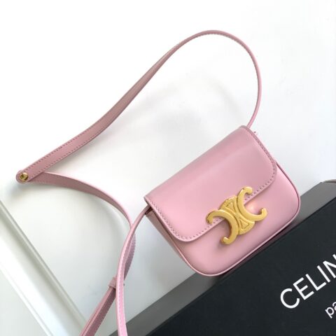 CELINE 凯旋门迷你挎包 型号：10513 限定浅粉色