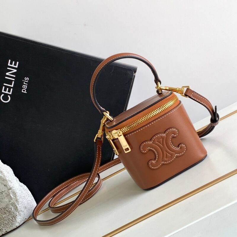 CELINE 23s春夏-迷你光滑牛皮革化妆箱 编号:10J763