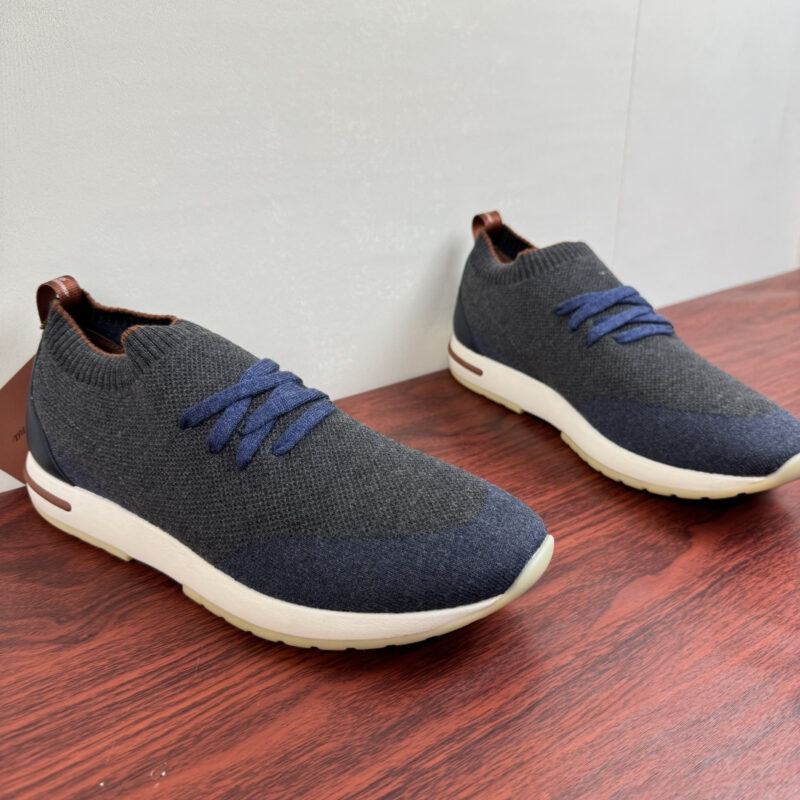 LoroPiana Flexy Walk男士运动鞋 货号:FAL1541 灰蓝