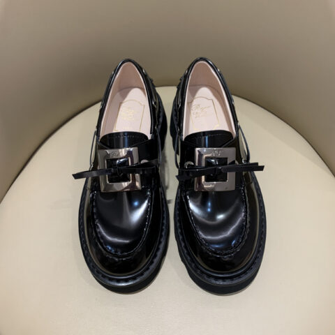 Roger vivier 厚底复古乐福鞋