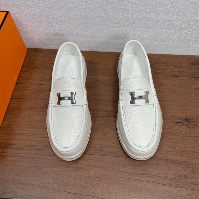 HERMES 男士皮革乐福鞋