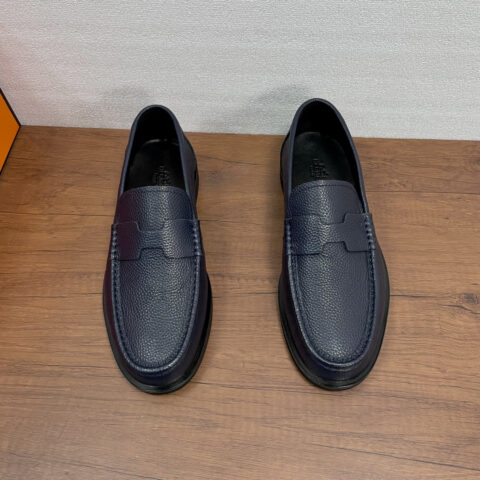 HERMES 男士皮革乐福鞋
