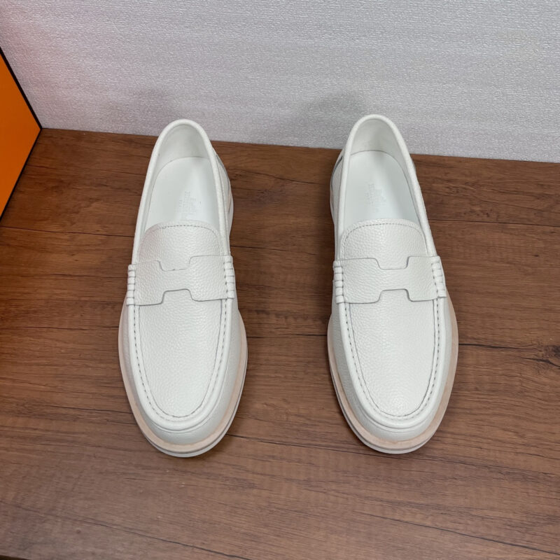 HERMES 男士皮革乐福鞋