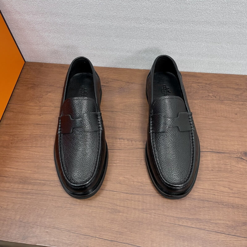 HERMES 男士皮革乐福鞋