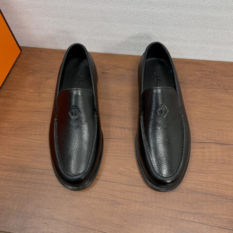 HERMES 男士皮革乐福鞋