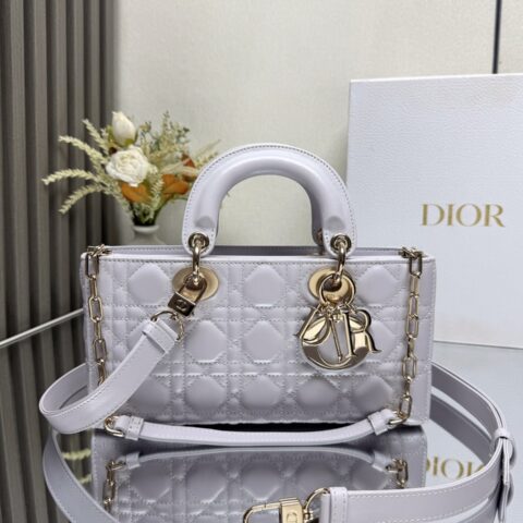 DIOR LADY D-JOY 手袋 型号:0540「淡紫色小羊皮」中号