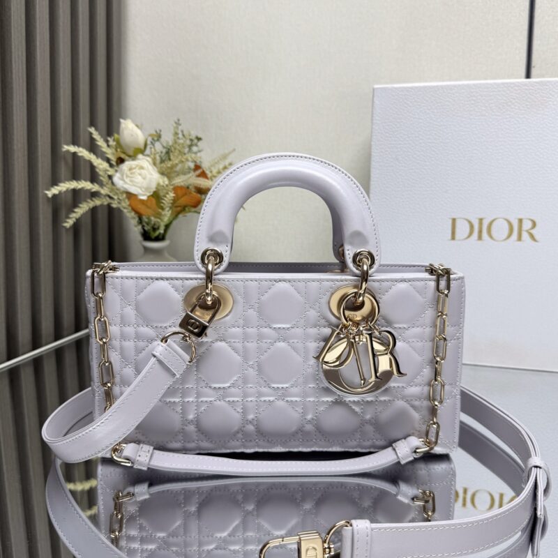 DIOR LADY D-JOY 手袋 型号:0540「淡紫色小羊皮」中号