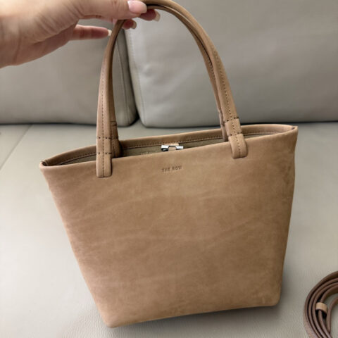 THE ROW Small Park Tote 型号：TR1241 杏色