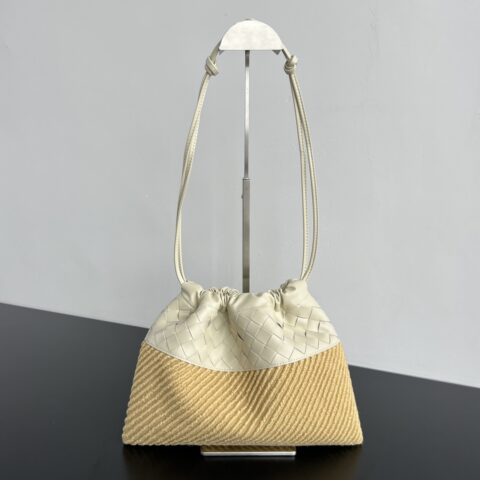 BV 编织拼拉菲草Dustbag 839102 草编/海盐蓝