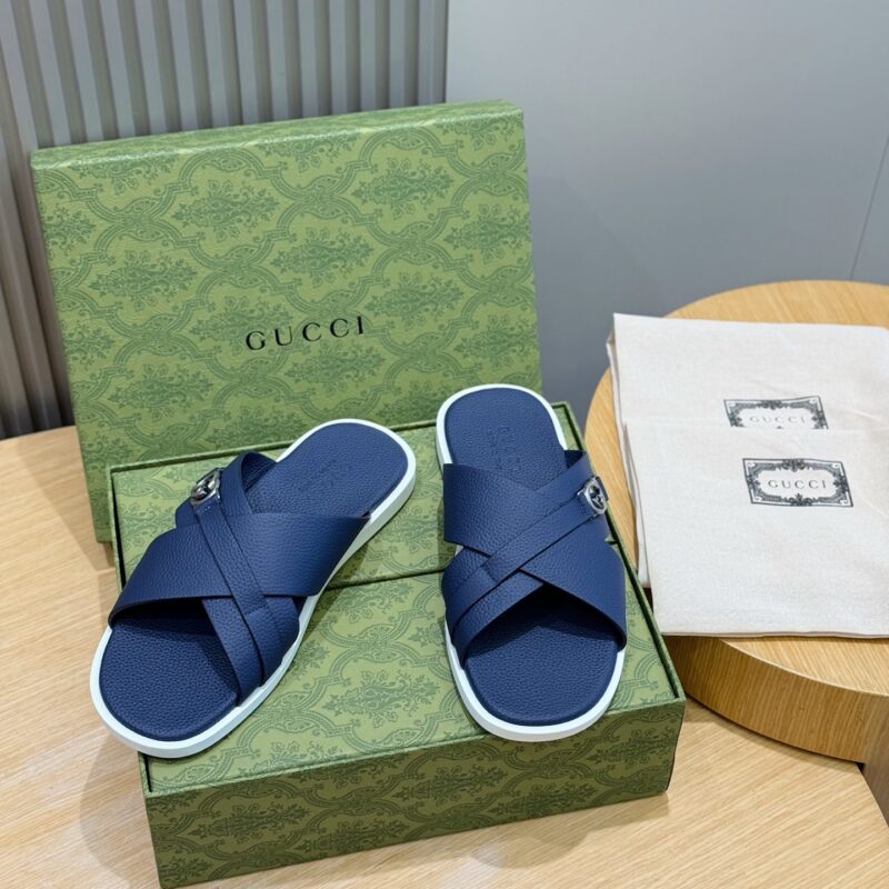 GUCCI 男士互扣式双G拖