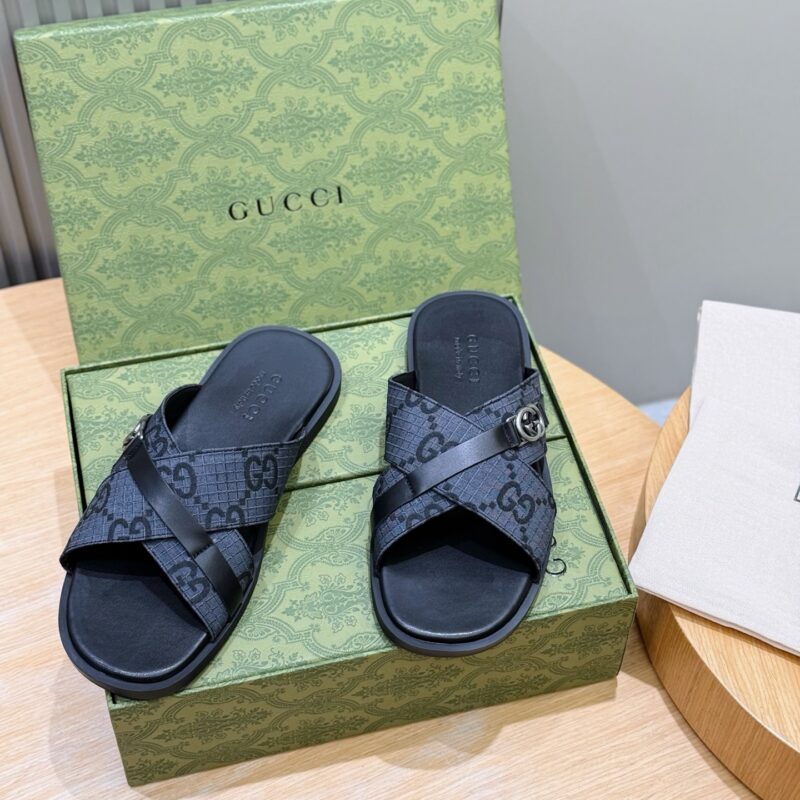 GUCCI 男士互扣式双G拖