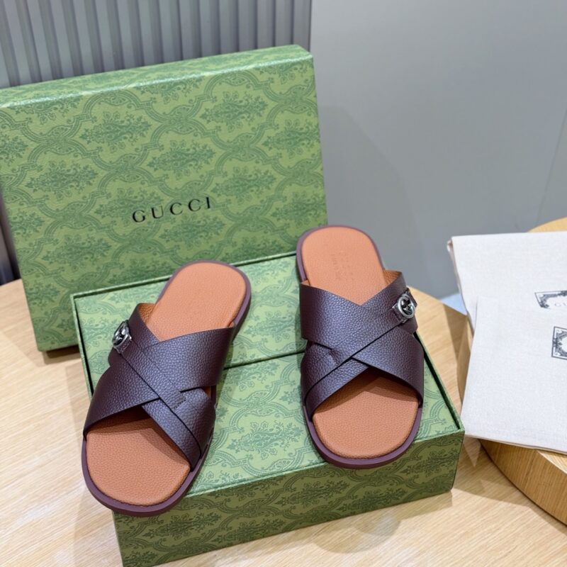 GUCCI 男士互扣式双G拖