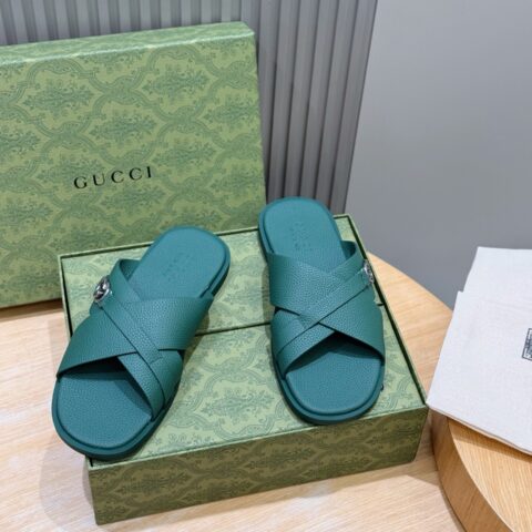 GUCCI 男士互扣式双G拖