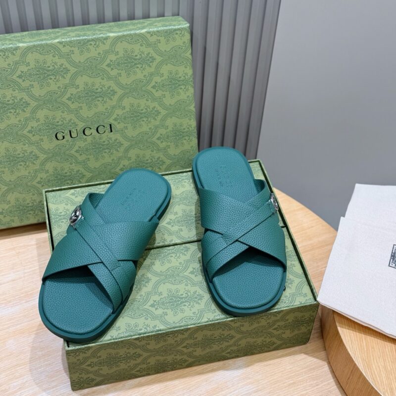 GUCCI 男士互扣式双G拖