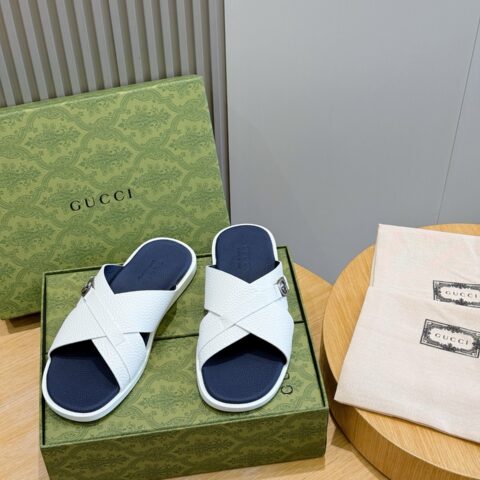 GUCCI 男士互扣式双G拖