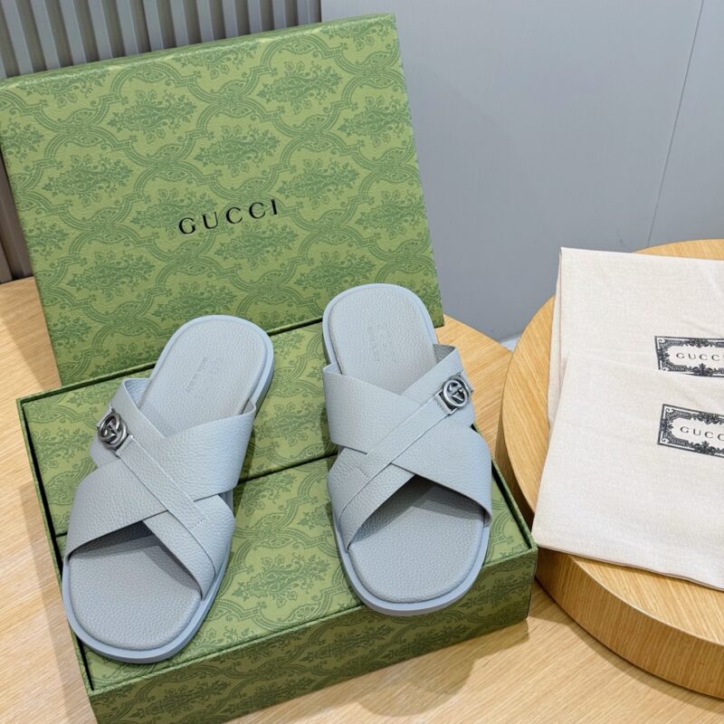 GUCCI 男士互扣式双G拖