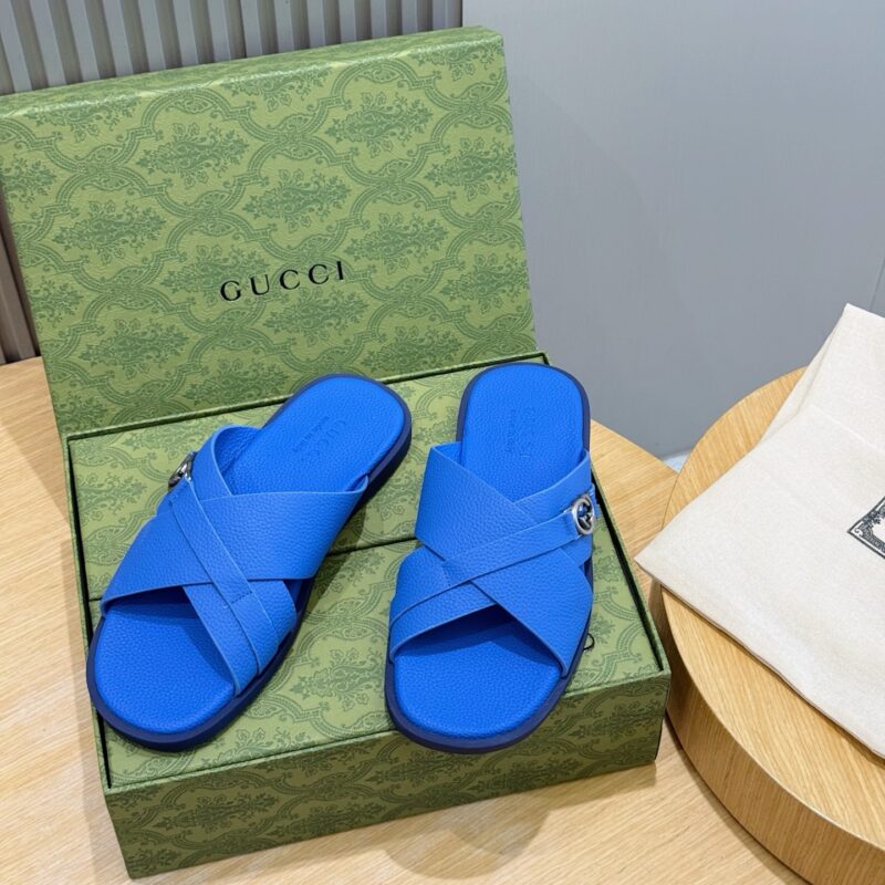 GUCCI 男士互扣式双G拖
