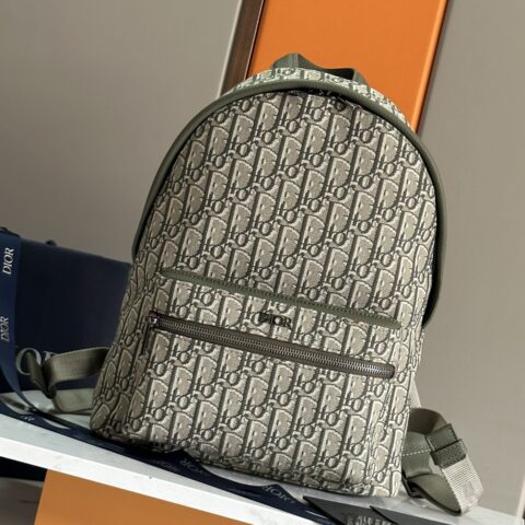 Dior 顶级原单品质 情侣款DIO.R Oblique双肩背包