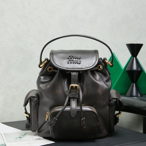 MIUMIU 新品学院风双肩包 5BZ043 复古色