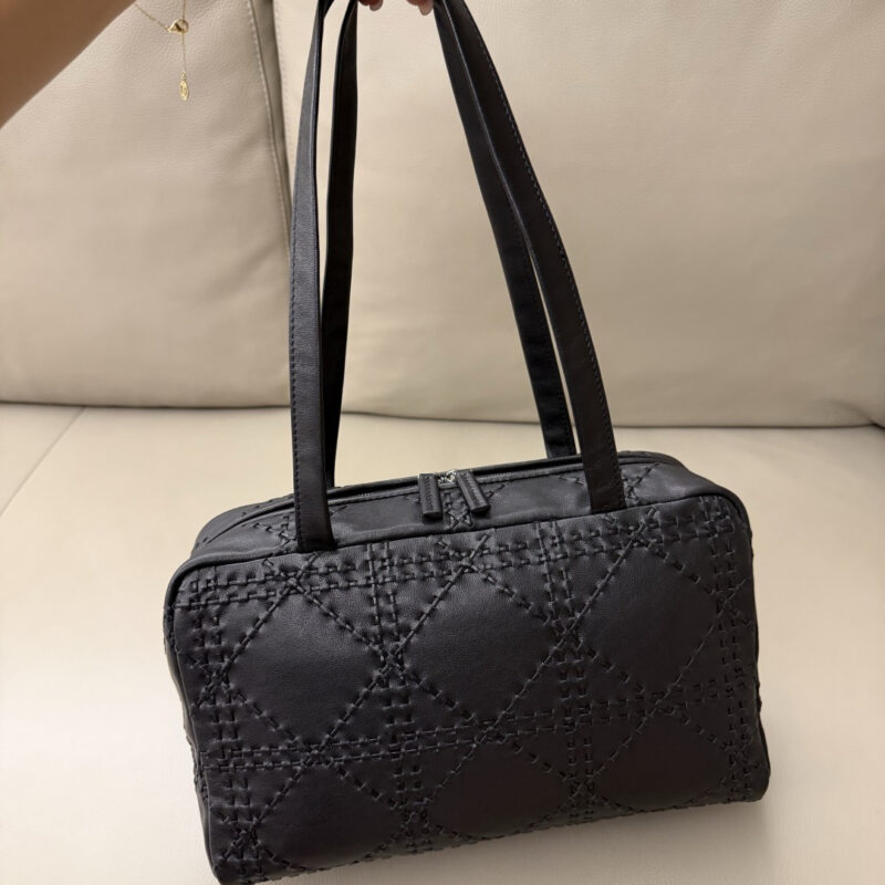 DIOR Astra保龄球包 图腾 型号：TR1105  黑色