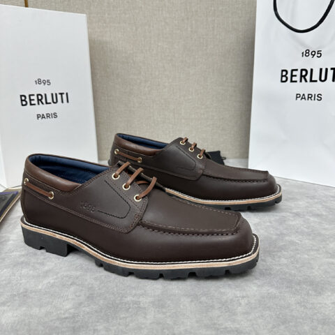 BERLUTI Chemin船鞋+男士登山鞋