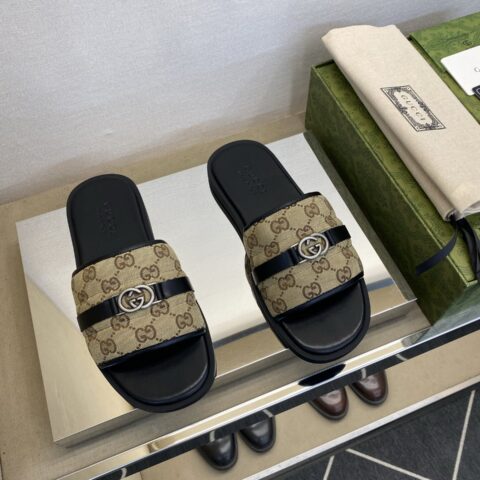 GUCCI 男士拖鞋