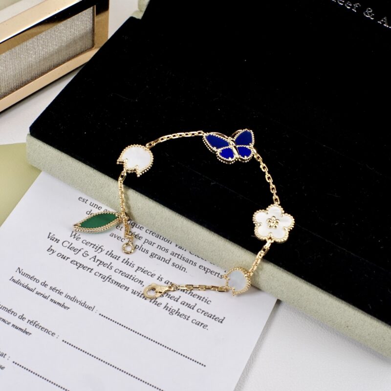 Van Cleef&Arpels Lucky Spring蓝蝴蝶手链